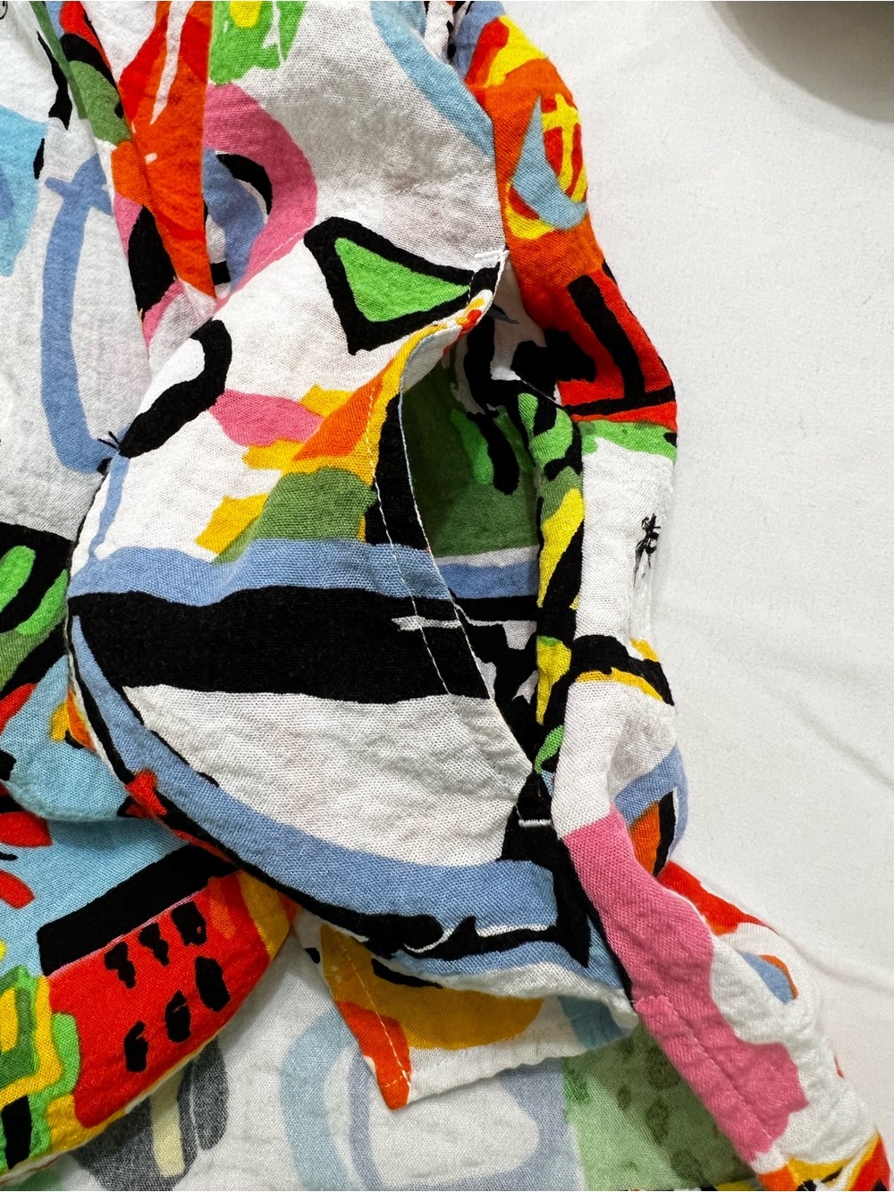 Ali Miles Multicolor Abstract Print Button-Up Swing Top Tunic XL - Picture 15 of 16